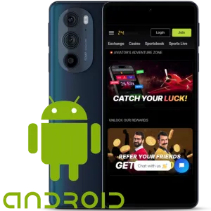 24Betting App Android smartphone